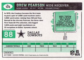 2017 Panini Contenders Football Legendary #LC-9 Drew Pearson Dallas Cowboys 