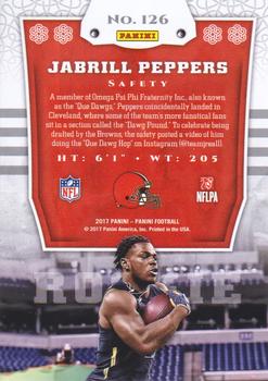 2017 Panini #126 Jabrill Peppers Back