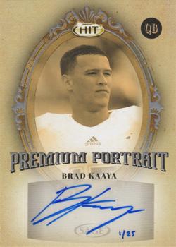 2017 SAGE HIT - Premium Portrait Autographs Silver #PPA-BK Brad Kaaya Front
