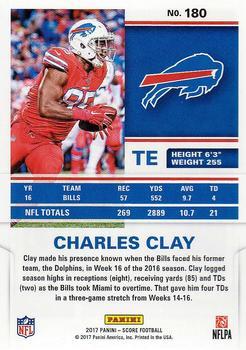 2017 Score - End Zone #180 Charles Clay Back