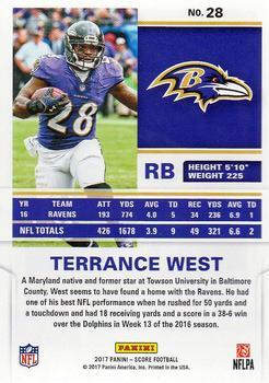 2017 Score - First Down #28 Terrance West Back