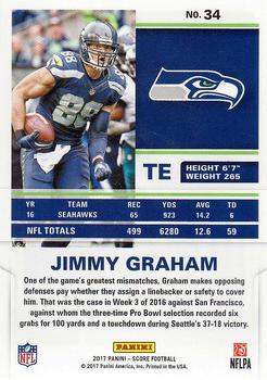 2017 Score - First Down #34 Jimmy Graham Back