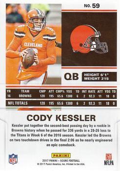 2017 Score - First Down #59 Cody Kessler Back