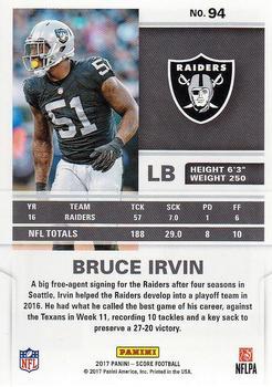 2017 Score - First Down #94 Bruce Irvin Back