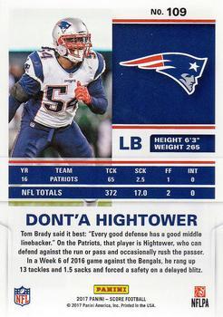 2017 Score - First Down #109 Dont'a Hightower Back
