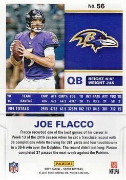 2017 Score - Gold #56 Joe Flacco Back