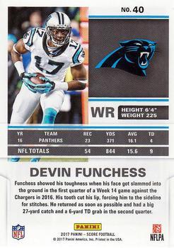 2017 Score - Red #40 Devin Funchess Back