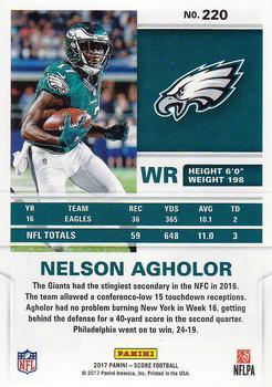 2017 Score - Red #220 Nelson Agholor Back