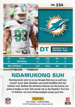 2017 Score - Red #234 Ndamukong Suh Back