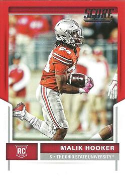 2017 Score - Red #334 Malik Hooker Front