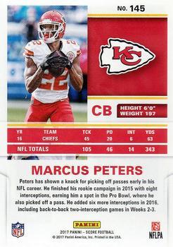 2017 Score - Red Zone #145 Marcus Peters Back