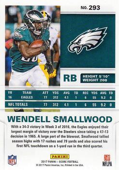2017 Score - Red Zone #293 Wendell Smallwood Back