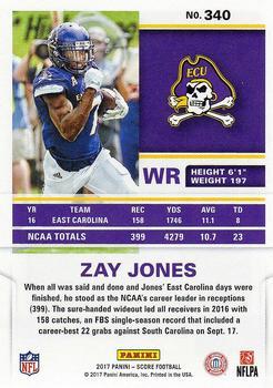 2017 Score - Red Zone #340 Zay Jones Back