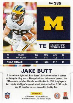 2017 Score - Red Zone #385 Jake Butt Back