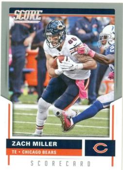 2017 Score - Scorecard #7 Zach Miller Front