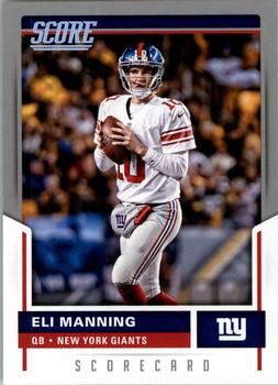 2017 Score - Scorecard #69 Eli Manning Front