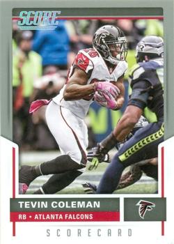 2017 Score - Scorecard #73 Tevin Coleman Front