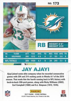 2017 Score - Scorecard #173 Jay Ajayi Back