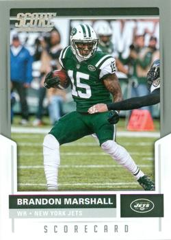2017 Score - Scorecard #202 Brandon Marshall Front