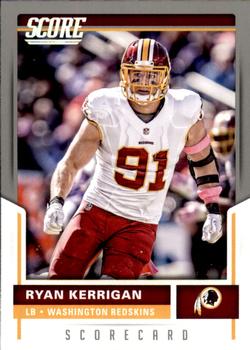 2017 Score - Scorecard #267 Ryan Kerrigan Front