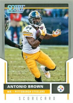 2017 Score - Scorecard #316 Antonio Brown Front