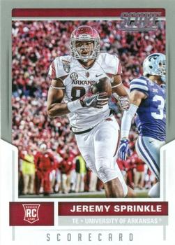 2017 Score - Scorecard #415 Jeremy Sprinkle Front