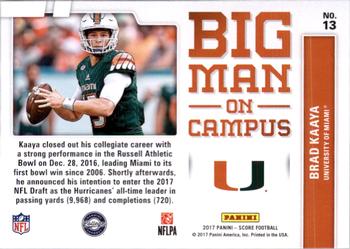 2017 Score - Big Man on Campus #13 Brad Kaaya Back