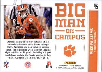 2017 Score - Big Man on Campus Green #12 Mike Williams Back