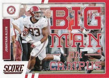 2017 Score - Big Man on Campus Red #5 Jonathan Allen Front