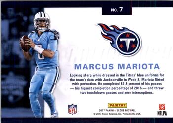 2017 Score - Color Rush #7 Marcus Mariota Back