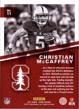 2017 Score - Hype #11 Christian McCaffrey Back