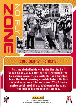 2017 Score - No Fly Zone #12 Eric Berry Back