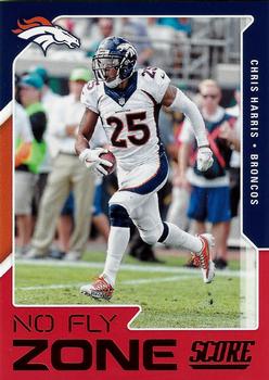 2017 Score - No Fly Zone Red #7 Chris Harris Front