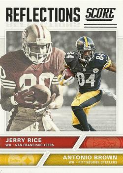 2017 Score - Reflections #4 Antonio Brown / Jerry Rice Front