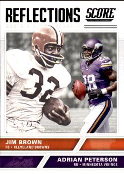 2017 Score - Reflections #6 Adrian Peterson / Jim Brown Front