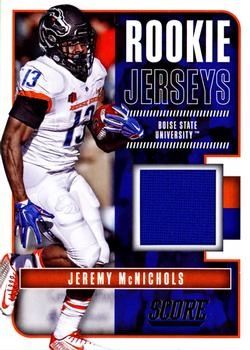 2017 Score - Rookie Jerseys #23 Jeremy McNichols Front