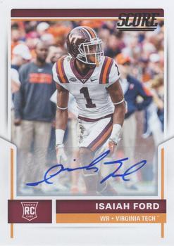2017 Score - Rookie Autographs #386 Isaiah Ford Front