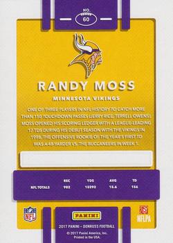 2017 Donruss #60 Randy Moss Back