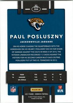 2017 Donruss #204 Paul Posluszny Back