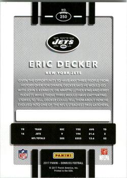 2017 Donruss #250 Eric Decker Back