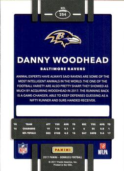 2017 Donruss #254 Danny Woodhead Back