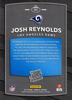 2017 Donruss #301 Josh Reynolds Back