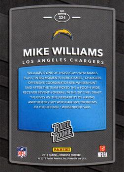 2017 Donruss #324 Mike Williams Back