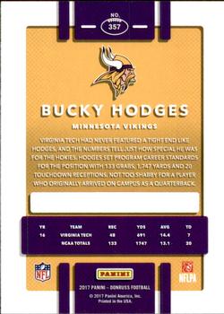 2017 Donruss #357 Bucky Hodges Back