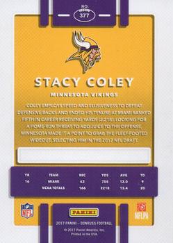2017 Donruss #377 Stacy Coley Back