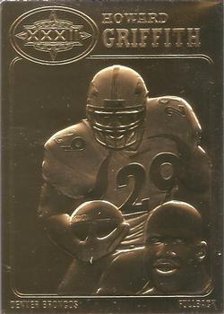 1998 The Danbury Mint Super Bowl XXXIII 22K Gold #27 Howard Griffith Front