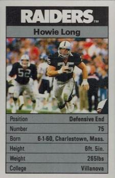 1988 Ace Fact Pack Los Angeles Raiders #13 Howie Long Front