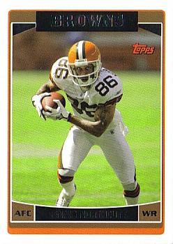 2006 Topps Cleveland Browns #CLE5 Dennis Northcutt Front
