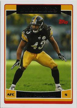 2006 Topps Pittsburgh Steelers #PIT1 Troy Polamalu Front