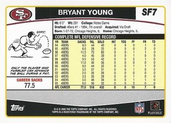 2006 Topps San Francisco 49ers #SF7 Bryant Young Back